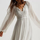 Daverri Fashions Boho Chic Crochet Lace Maxi Dress - DAVERRI FASHIONS