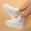 Round Toe Platform Ankle Boots - DAVERRI FASHIONS