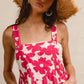 BiBi Floral Prints Tuck Detail Short Overall With Pockets Overalls
