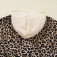 Leopard Print Long Sleeve Hoodie with Pocket - DAVERRI FASHIONS