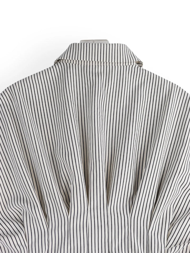 Striped Short Sleeve Button-Up Shirt | Daverri Fashions