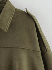 Zip Up Oversized Jacket | Jackets Daverri Fashions