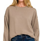 Zenana Scuba Round-neck Sweatshirts - DAVERRI FASHIONS