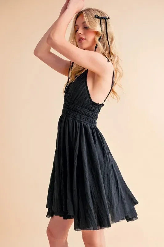 Aemi+Co Lace Detail Mini Cami Dress - DAVERRI FASHIONS