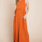 BOMBOM Sleeveless Maxi Dress with Pockets