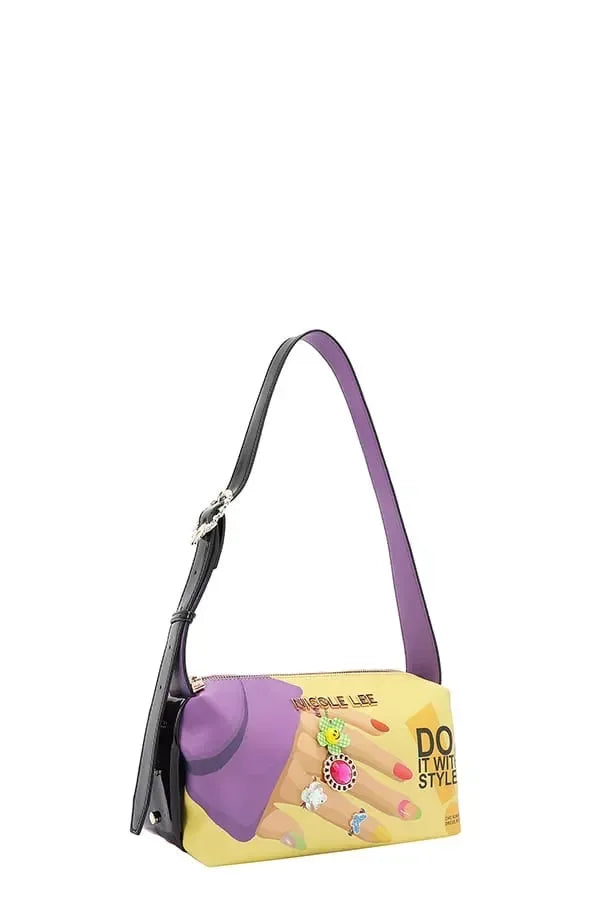 Nicole Lee USA Nail Polish Shoulder Bag - DAVERRI FASHIONS