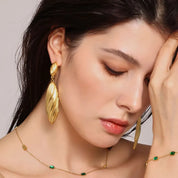 Stainless Steel Dangle Earrings | Earrings Daverri Fashions