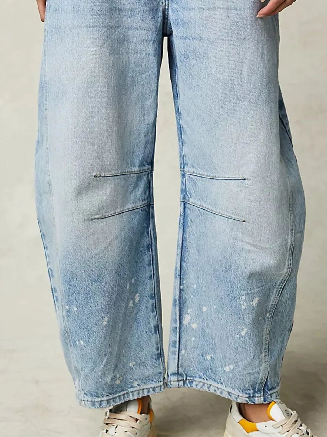 Wide Leg Relaxed Fit Barrel Jeans | Jeans Daverri Fashions