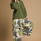 Umgee Textured Notched Blouse with Balloon Sleeves