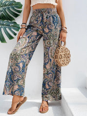 Printed Wide Leg Pants | Pants Daverri Fashions