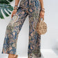 Printed Wide Leg Pants - DAVERRI FASHIONS