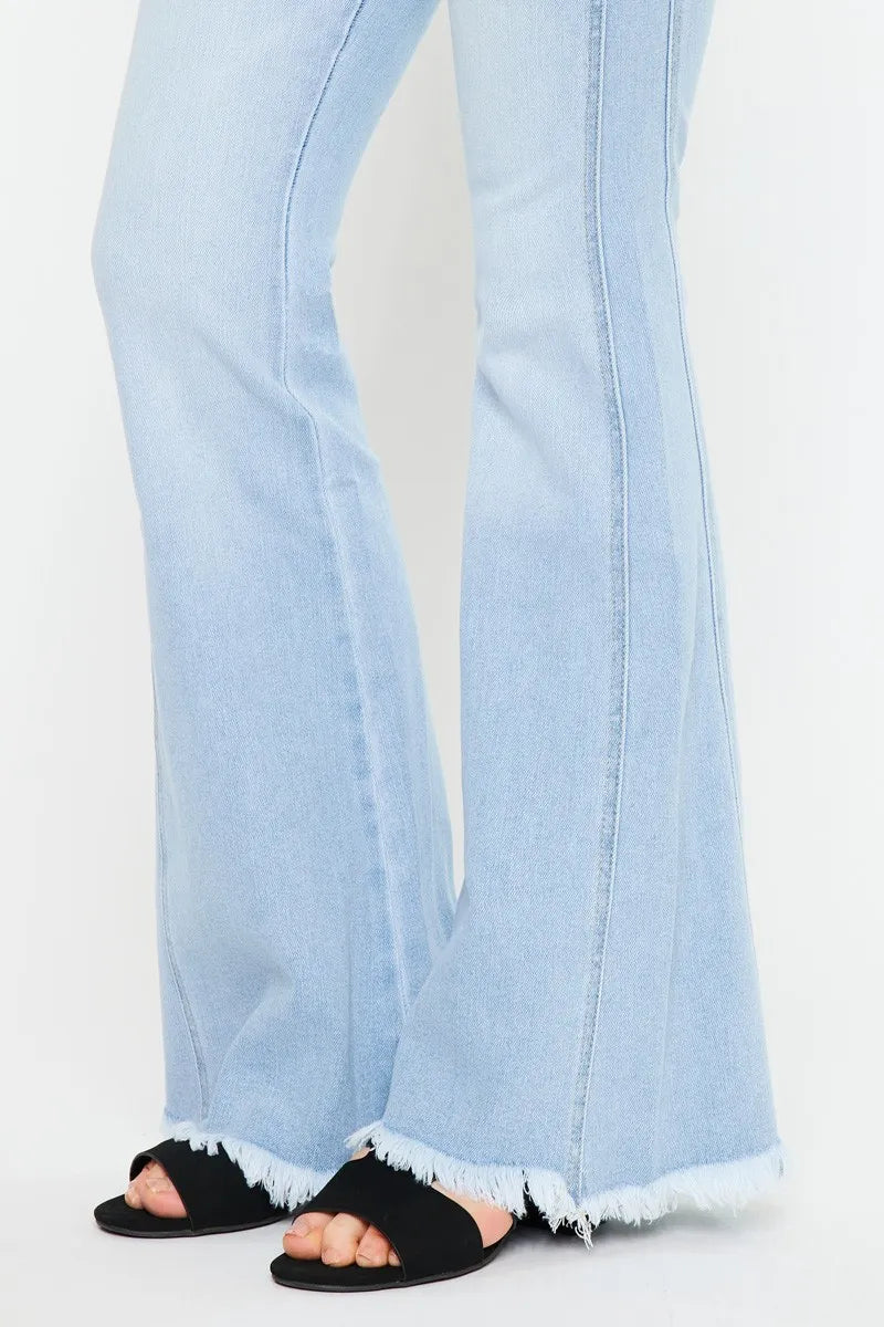Kancan High Rise Curvy Flare Jeans | Jeans Daverri Fashions