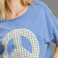 Umgee Full Size Mineral Wash T-Shirt with Lace Applique Plus Size T-Shirts