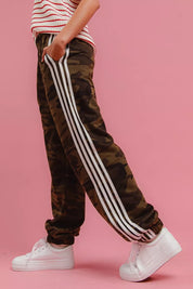 BiBi Side Lines Camouflage Track Pants | Daverri Fashions