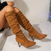 Point Toe Stiletto Boots | Boots Daverri Fashions