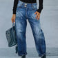 Wide Leg Jeans with Pockets - DAVERRI FASHIONS