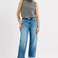 RISEN Slouchy Crop Barrel Cuffed Jeans - DAVERRI FASHIONS