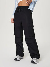 Drawstring Wide Leg Pants | Pants Daverri Fashions
