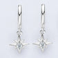 Moissanite Star Drop Earrings - DAVERRI FASHIONS