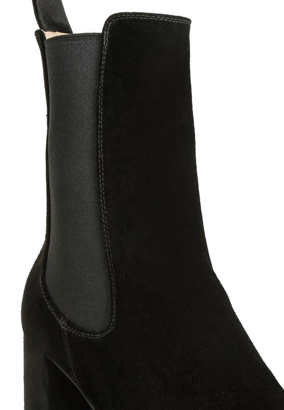 Gaven Suede High Ankle Chelsea Boots | Boots Daverri Fashions