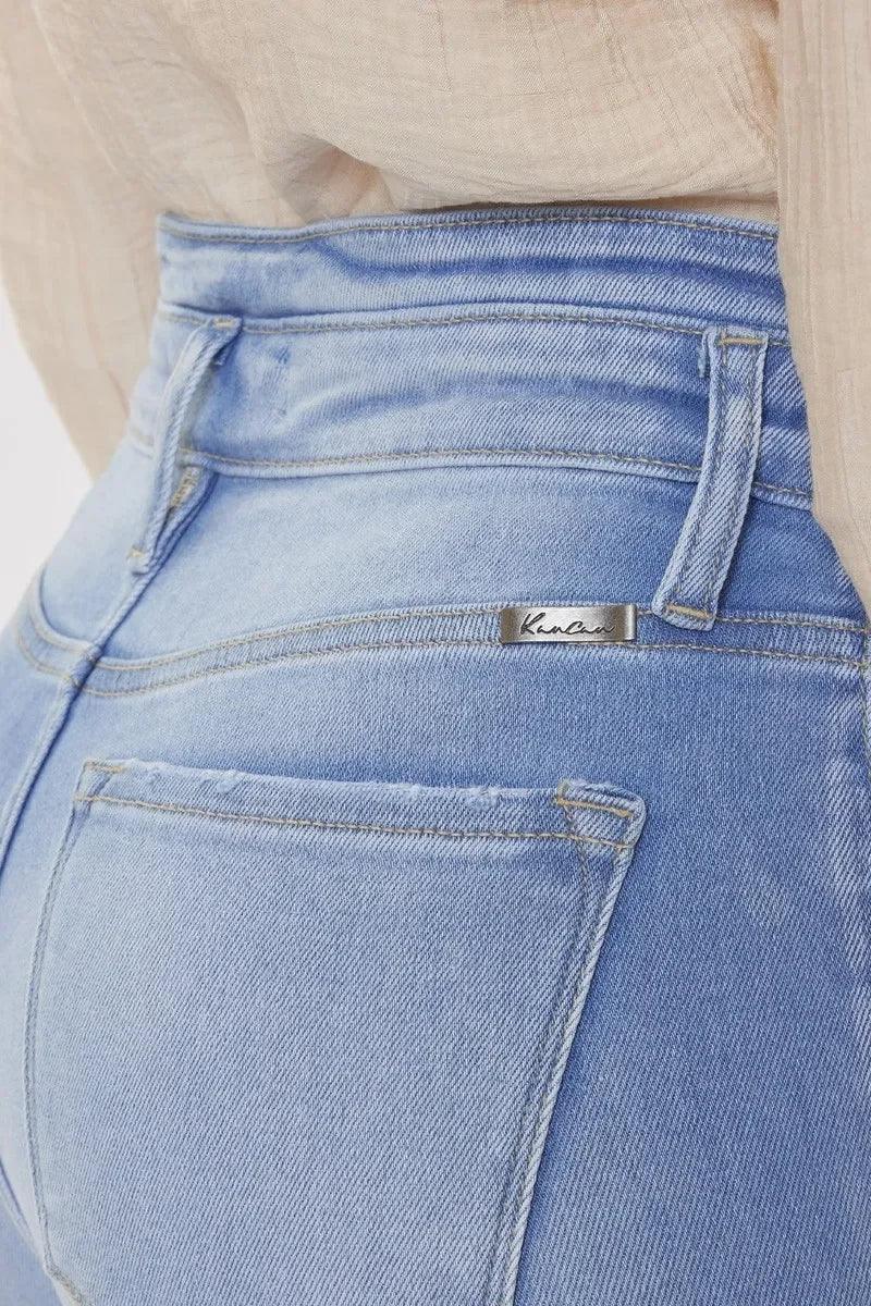 Kancan Curvy High Rise Flare Jeans - DAVERRI FASHIONS