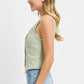 RISEN Full Size V Neck Button Down Vest Plus Size