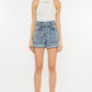 Kancan Ultra High Rise Paperbag Denim Shorts