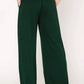 Umgee Elastic Drawstring Waistband Wide Leg Pants - DAVERRI FASHIONS