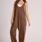 Lovelet Wide Strap Jumpsuit with Pockets - DAVERRI FASHIONS