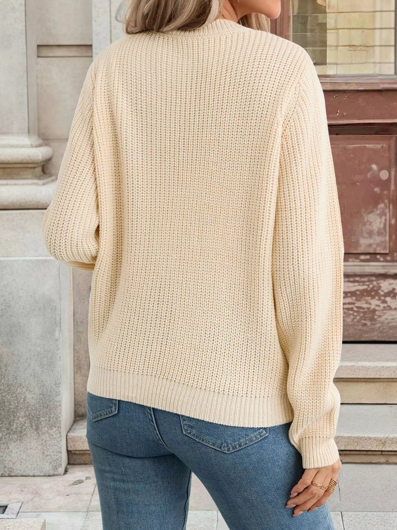 Bow Button Up Long Sleeve Cardigan | Cardigans Daverri Fashions