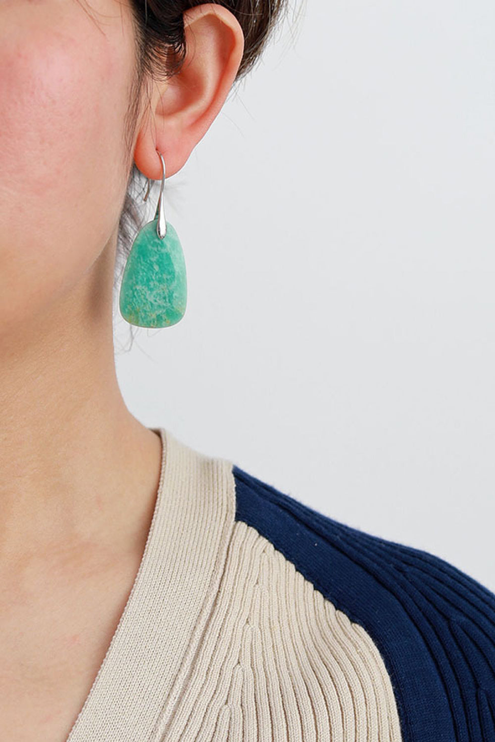 Natural Stone Dangle Earrings | Earrings Daverri Fashions