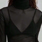 Turtleneck Long Sleeve Top - DAVERRI FASHIONS