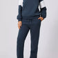 Drop Shoulder Loose Sweatshirt and Joggers Active Set - DAVERRI FASHIONS