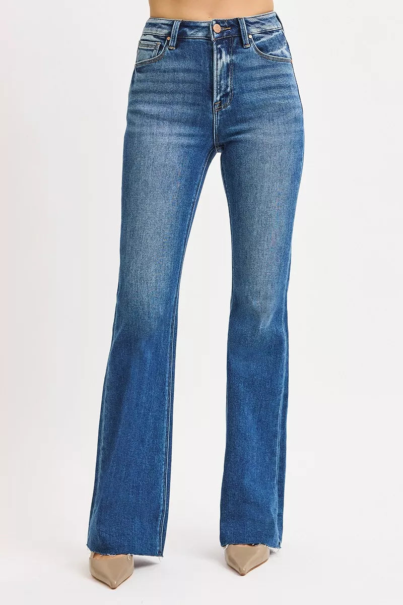DARK RISEN High Rise Flare Jeans | Jeans Daverri Fashions