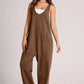 Lovelet V-Neck Wide Strap Overalls - DAVERRI FASHIONS