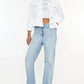 Kancan Distressed High Waist Straight Jeans - DAVERRI FASHIONS