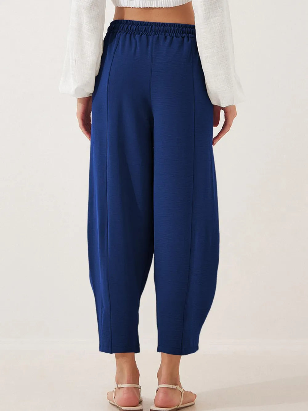 Full Size Drawstring Cropped Jogger Pants Plus Size | Pants Daverri Fashions