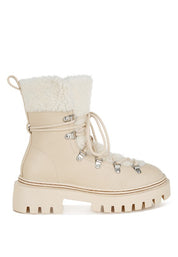 Omul Fleece & Faux Leather Boots | Boots Daverri Fashions