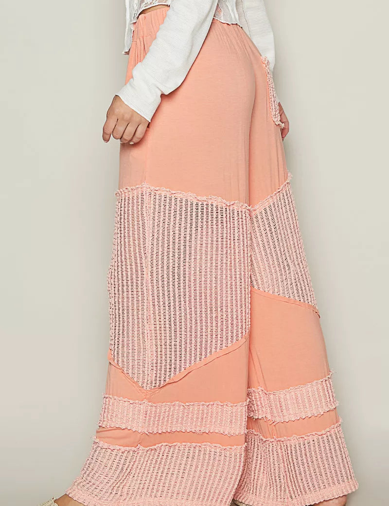POL Drawstring Elastic Waistband Wide-Leg Pants | Pants Daverri Fashions