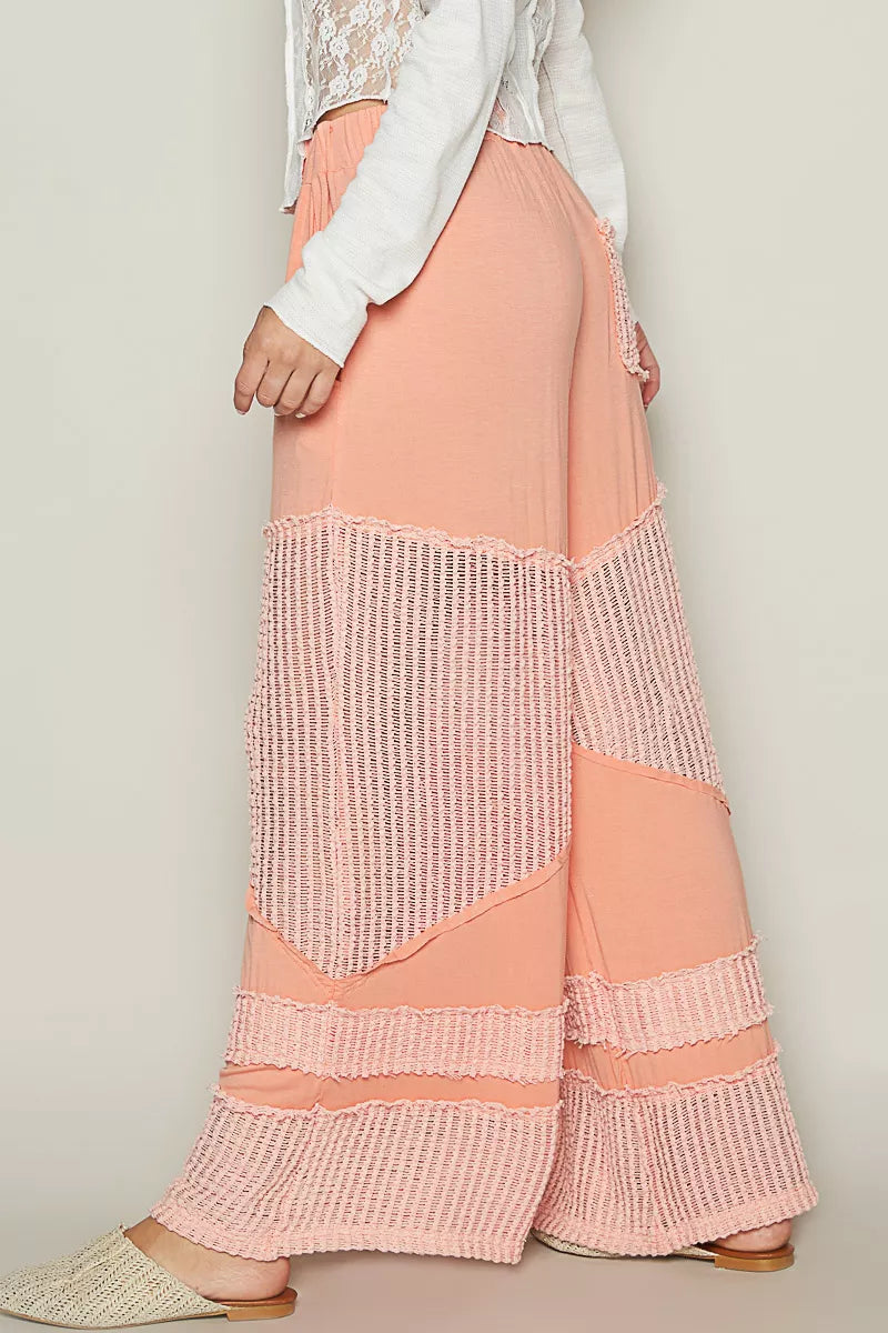 POL Drawstring Elastic Waistband Wide-Leg Pants | Pants Daverri Fashions