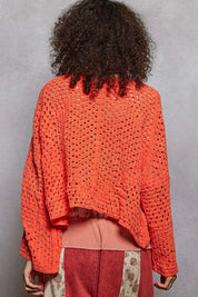 POL Open Front Cardigan with Crochet Patterns | Cardigans Daverri Fashions