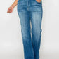 bytos Full Size Distressed High Rise Jeans with Pockets - DAVERRI FASHIONS