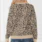 Leopard Drop Shoulder Chunky Knitted Cardigan - DAVERRI FASHIONS
