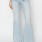 High Rise Front Patch Pocket Flare Jeans Jeans