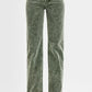 RISEN Tummy Control Mid Rise Straight Leg Corduroy Pants - DAVERRI FASHIONS