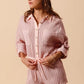 SO ME Textured Knit Button Front Romper Rompers