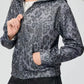 Pocketed Leopard Zip Up Hooded Jacket - DAVERRI FASHIONS