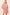 Mittoshop Coral Pink Floral Button Detail Long Sleeve Shirt Dress Mini Dresses
