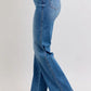 Judy Blue Full Size High Waist Contrast Thread Straight Plus Size