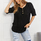 BOMBOM At The Fair Animal Textured Top in Black